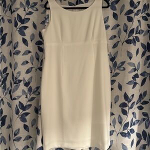Kasper Cream Sleeveless Midi Dress